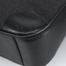 CELINE C Macadam Canvas Shoulder Bag Black Auth 101150-9