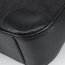 CELINE C Macadam Canvas Shoulder Bag Black Auth 101150-15