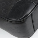CELINE C Macadam Canvas Shoulder Bag Black Auth 101150-16