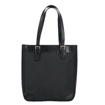CELINE C Macadam Canvas Shoulder Bag Black Auth 101150 - 0