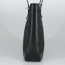 CELINE C Macadam Canvas Shoulder Bag Black Auth 101150-3