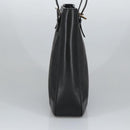 CELINE C Macadam Canvas Shoulder Bag Black Auth 101150-4