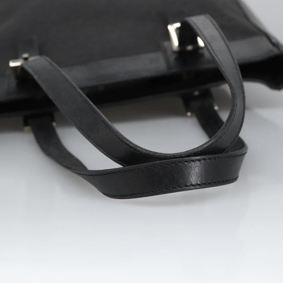 CELINE C Macadam Canvas Shoulder Bag Black Auth 101150