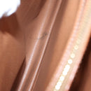 CELINE Macadam Canvas Hand Bag PVC Leather Brown Gold Auth 101152-11