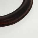 CELINE Macadam Canvas Hand Bag PVC Leather Brown Gold Auth 101152-7