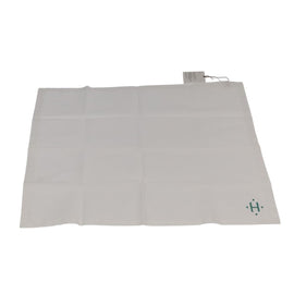 HERMES Handkerchief Cotton White Auth 101161