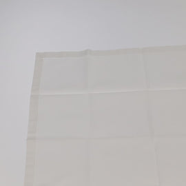 HERMES Handkerchief Cotton White Auth 101161 - 0