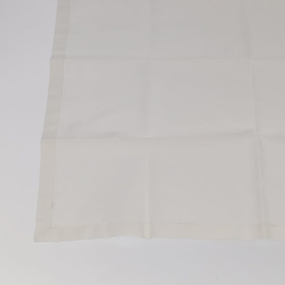 HERMES Handkerchief Cotton White Auth 101161