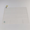 HERMES Handkerchief Cotton White Auth 101161-8