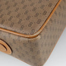 GUCCI Micro GG Supreme Shoulder Bag PVC Leather Beige Gold Auth 101192-16