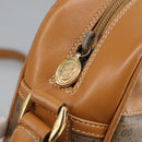 GUCCI Micro GG Supreme Shoulder Bag PVC Leather Beige Gold Auth 101192-10