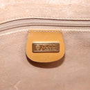 GUCCI Micro GG Supreme Shoulder Bag PVC Leather Beige Gold Auth 101192-20