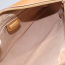 GUCCI Micro GG Supreme Shoulder Bag PVC Leather Beige Gold Auth 101192-11