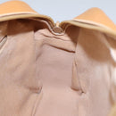 GUCCI Micro GG Supreme Shoulder Bag PVC Leather Beige Gold Auth 101192-21