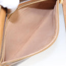 GUCCI Micro GG Supreme Shoulder Bag PVC Leather Beige Gold Auth 101192-24