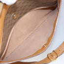 GUCCI Micro GG Supreme Shoulder Bag PVC Leather Beige Gold Auth 101192-25