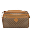 GUCCI Micro GG Supreme Shoulder Bag PVC Leather Beige Gold Auth 101192-13