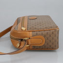 GUCCI Micro GG Supreme Shoulder Bag PVC Leather Beige Gold Auth 101192-4