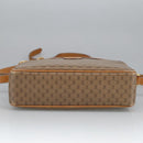 GUCCI Micro GG Supreme Shoulder Bag PVC Leather Beige Gold Auth 101192-5