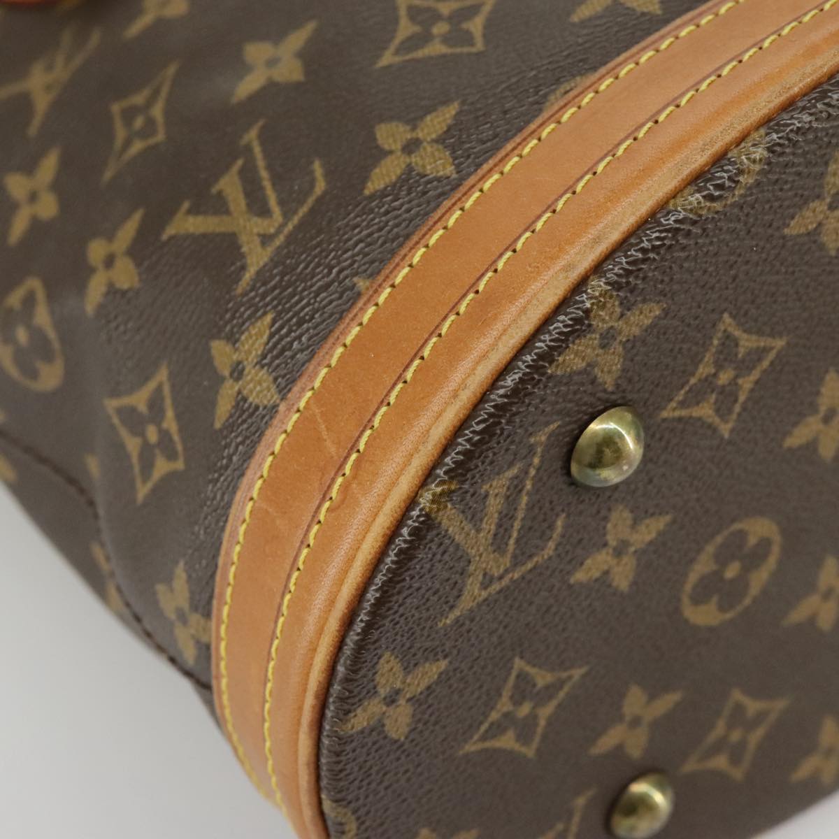 LOUIS VUITTON Monogram Bucket PM Shoulder Bag M42238 LV Auth bs20014