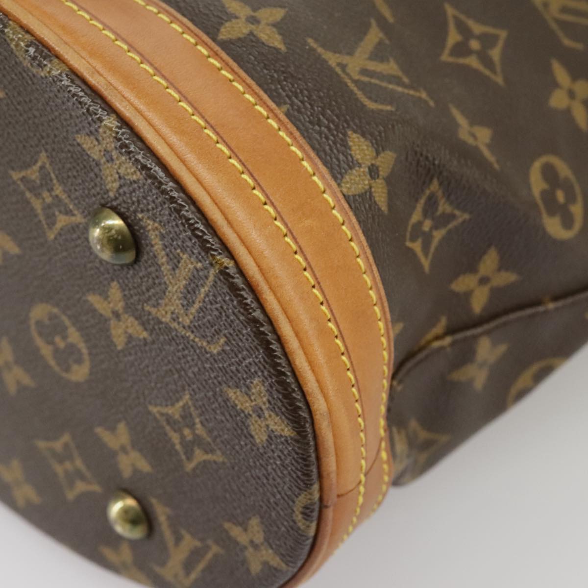 LOUIS VUITTON Monogram Bucket PM Shoulder Bag M42238 LV Auth bs20014