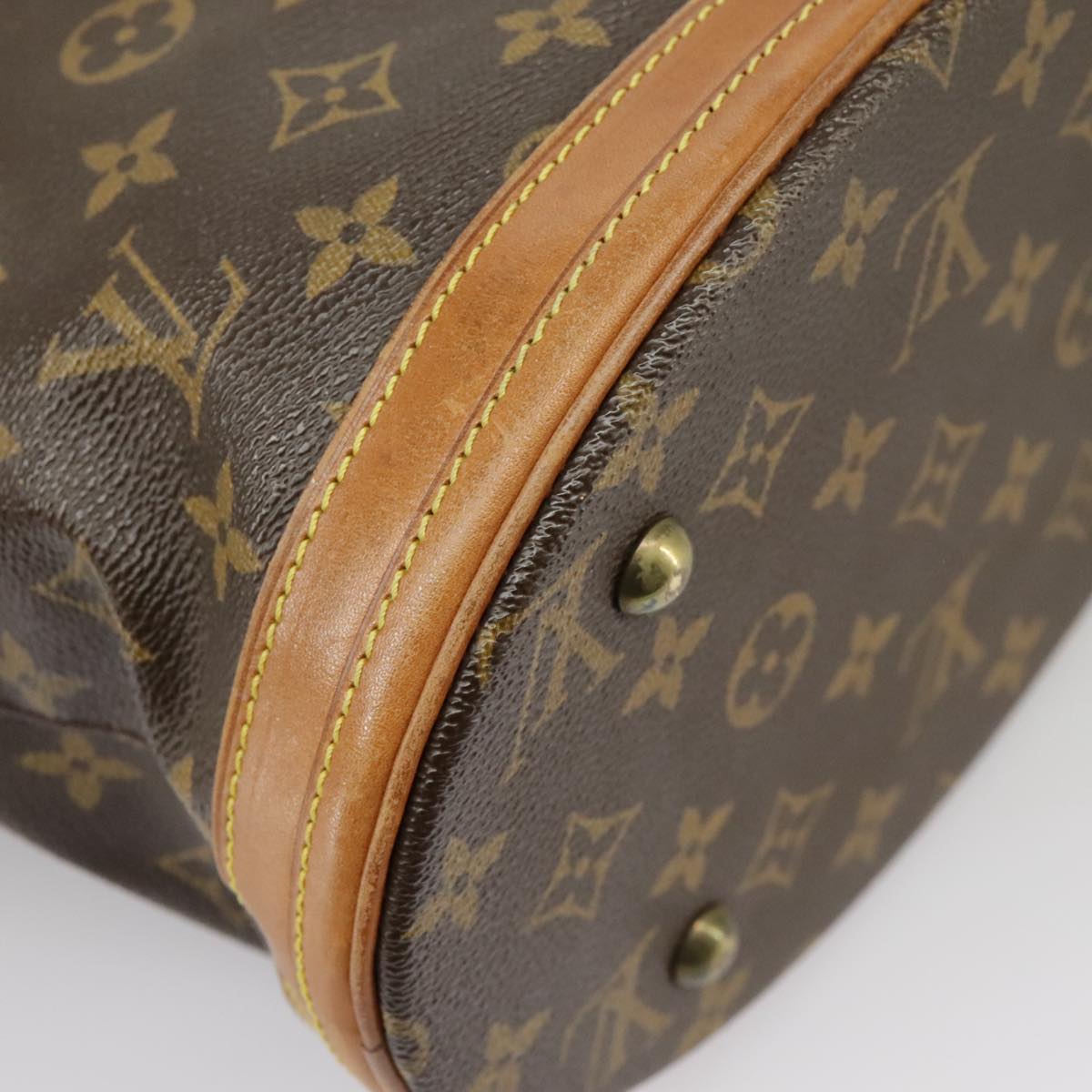 LOUIS VUITTON Monogram Bucket PM Shoulder Bag M42238 LV Auth bs20014