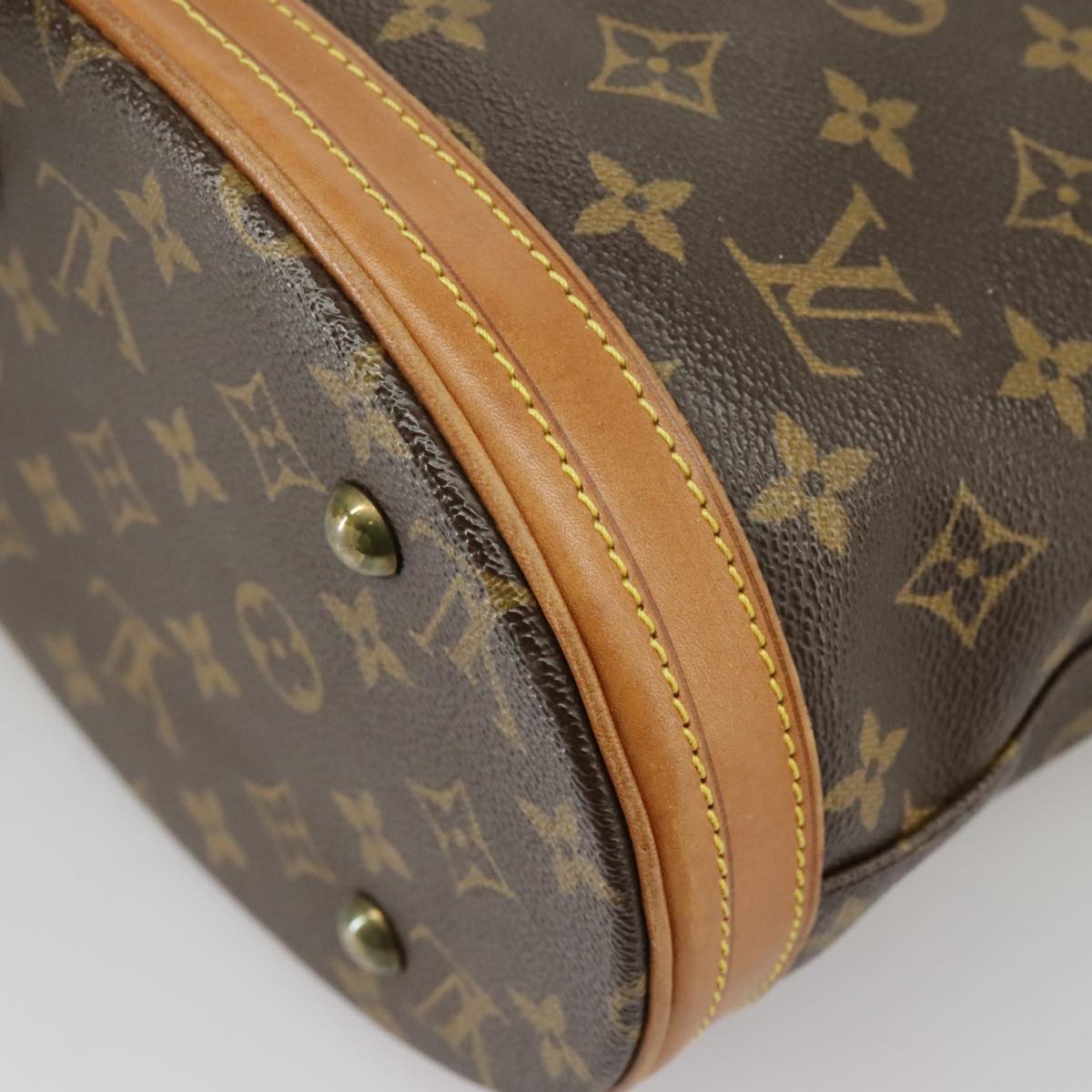 LOUIS VUITTON Monogram Bucket PM Shoulder Bag M42238 LV Auth bs20014