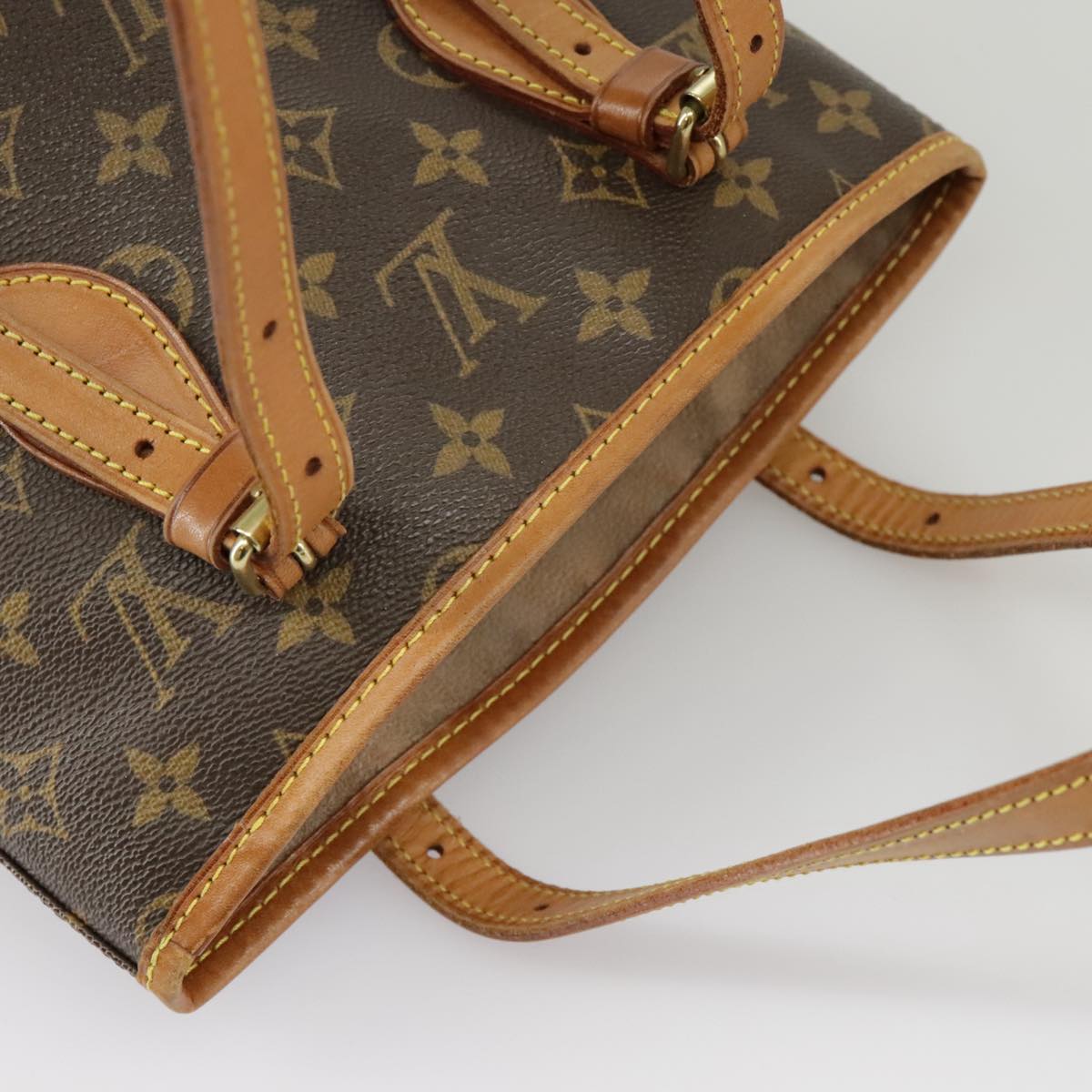 LOUIS VUITTON Monogram Bucket PM Shoulder Bag M42238 LV Auth bs20014