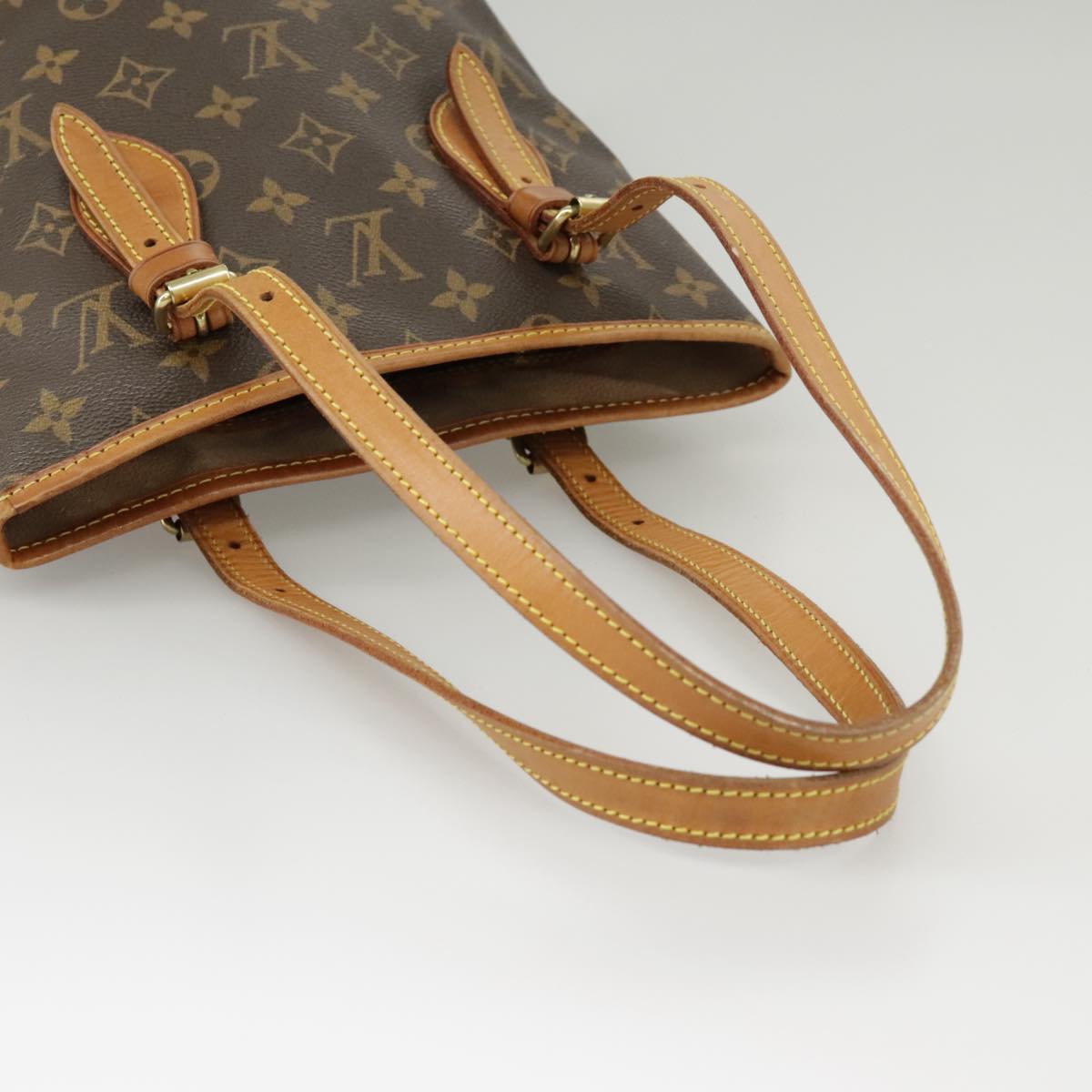 LOUIS VUITTON Monogram Bucket PM Shoulder Bag M42238 LV Auth bs20014