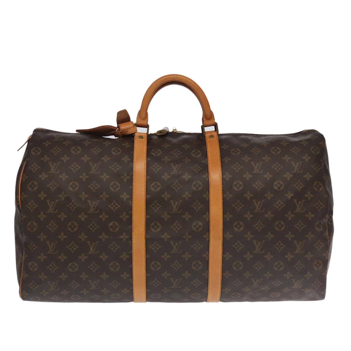 LOUIS VUITTON Monogram Keepall 60 Boston Bag M41422 LV Auth 101204