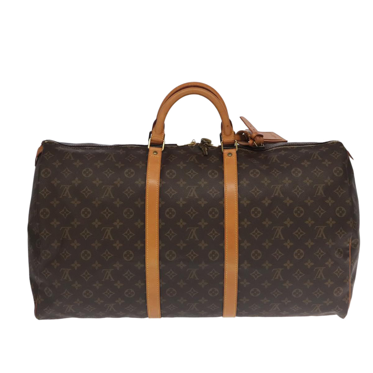 LOUIS VUITTON Monogram Keepall 60 Boston Bag M41422 LV Auth 101204