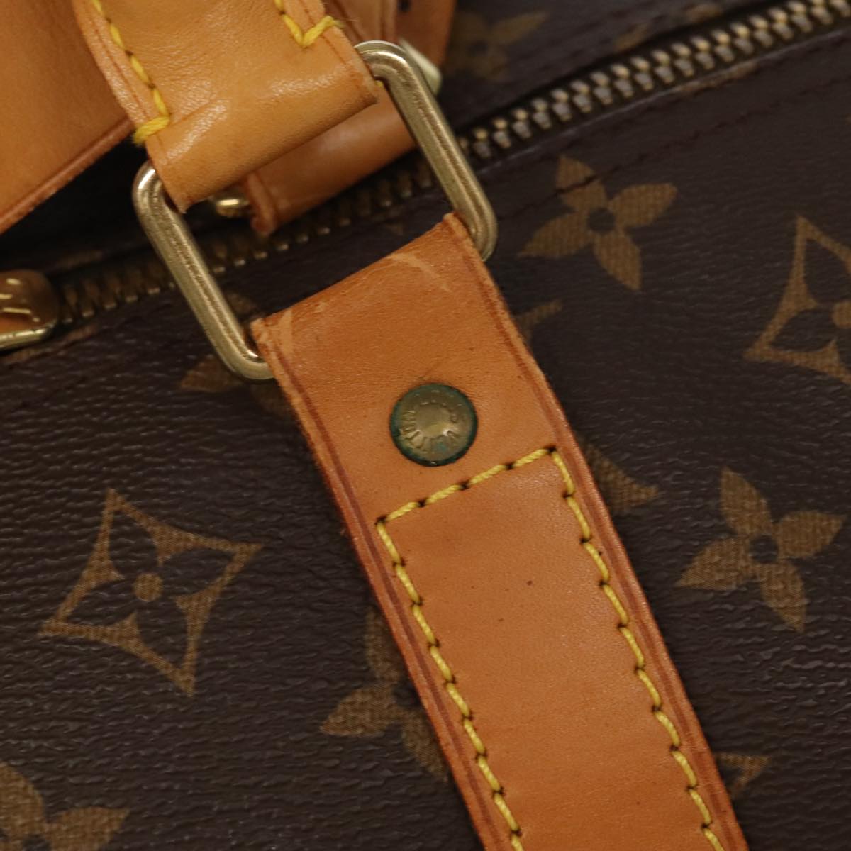 LOUIS VUITTON Monogram Keepall Bandouliere 60 Boston Bag M41412 LV Auth 100996