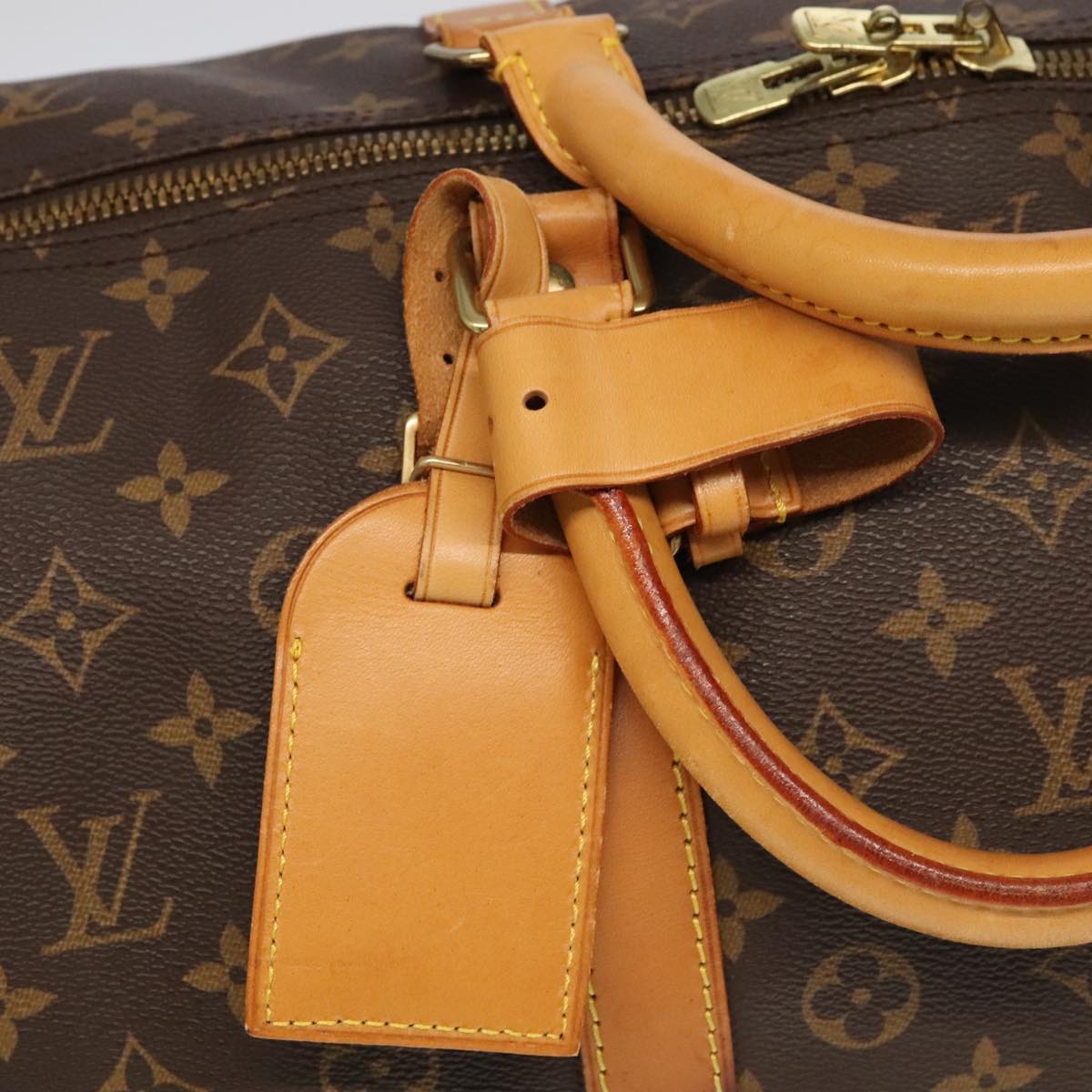 LOUIS VUITTON Monogram Keepall Bandouliere 60 Boston Bag M41412 LV Auth 100996