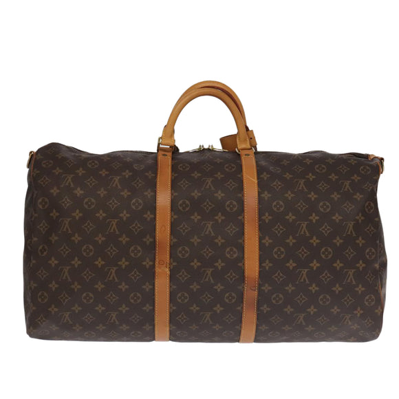LOUIS VUITTON Monogram Keepall Bandouliere 60 Boston Bag M41412 LV Auth 101205