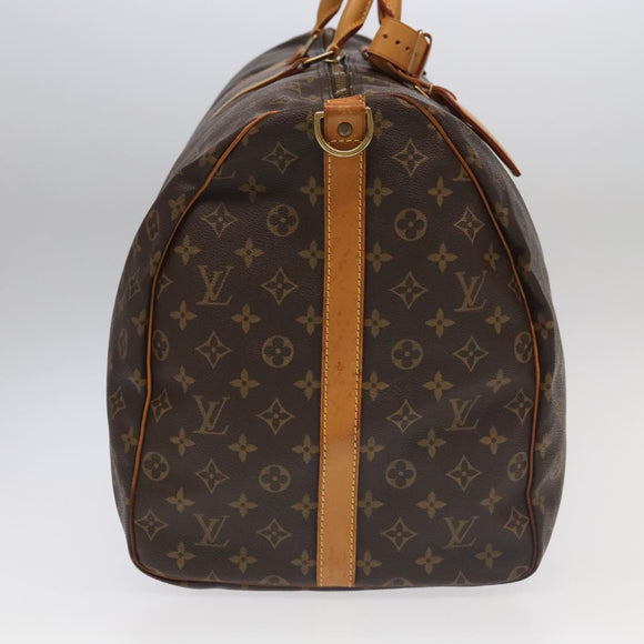 LOUIS VUITTON Monogram Keepall Bandouliere 60 Boston Bag M41412 LV Auth 101205