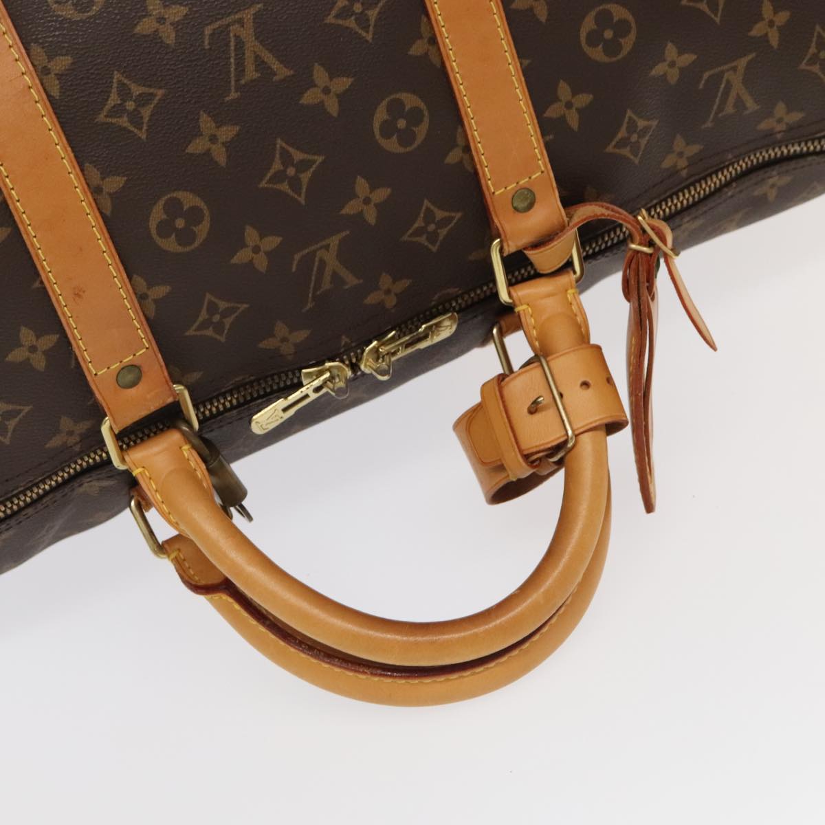 LOUIS VUITTON Monogram Keepall Bandouliere 60 Boston Bag M41412 LV Auth 100996