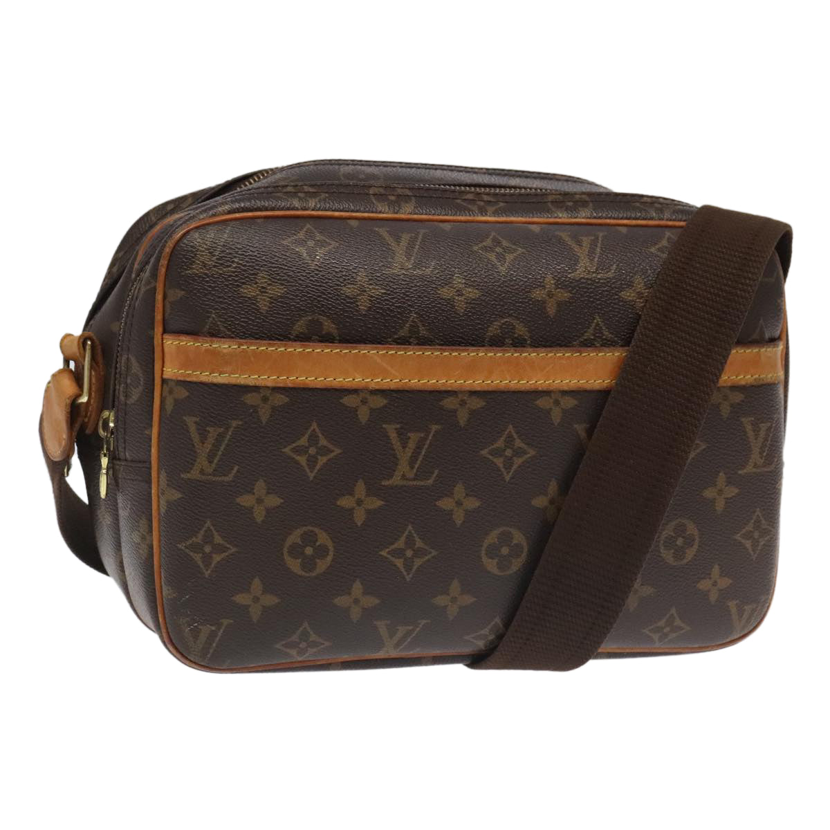 LOUIS VUITTON Monogram Reporter PM Shoulder Bag M45254 LV Auth 101217