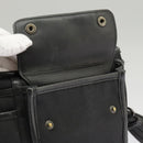 BOTTEGA VENETA INTRECCIATO Shoulder Bag Canvas Black Auth 101220-20