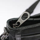 BOTTEGA VENETA INTRECCIATO Shoulder Bag Canvas Black Auth 101220-10