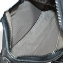 BOTTEGA VENETA INTRECCIATO Shoulder Bag Canvas Black Auth 101220-11