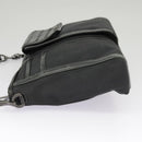 BOTTEGA VENETA INTRECCIATO Shoulder Bag Canvas Black Auth 101220-3