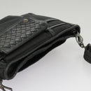 BOTTEGA VENETA INTRECCIATO Shoulder Bag Canvas Black Auth 101220-6