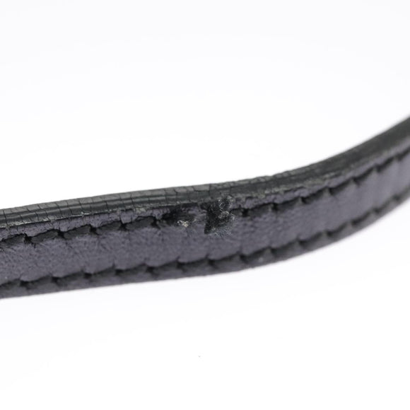 FENDI Zucchino Canvas Mamma Baguette Shoulder Bag Black Auth 101222V