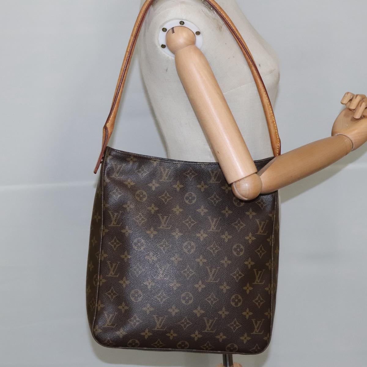 LOUIS VUITTON Monogram Looping GM Shoulder Bag M51145 LV Auth 101225