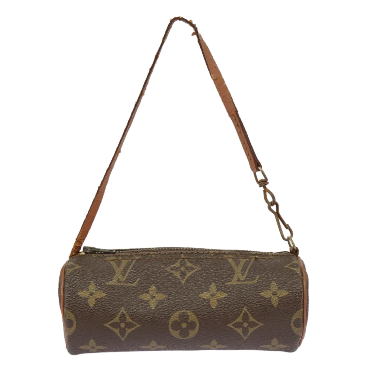 LOUIS VUITTON Monogram Papillon Pouch LV Auth 101228