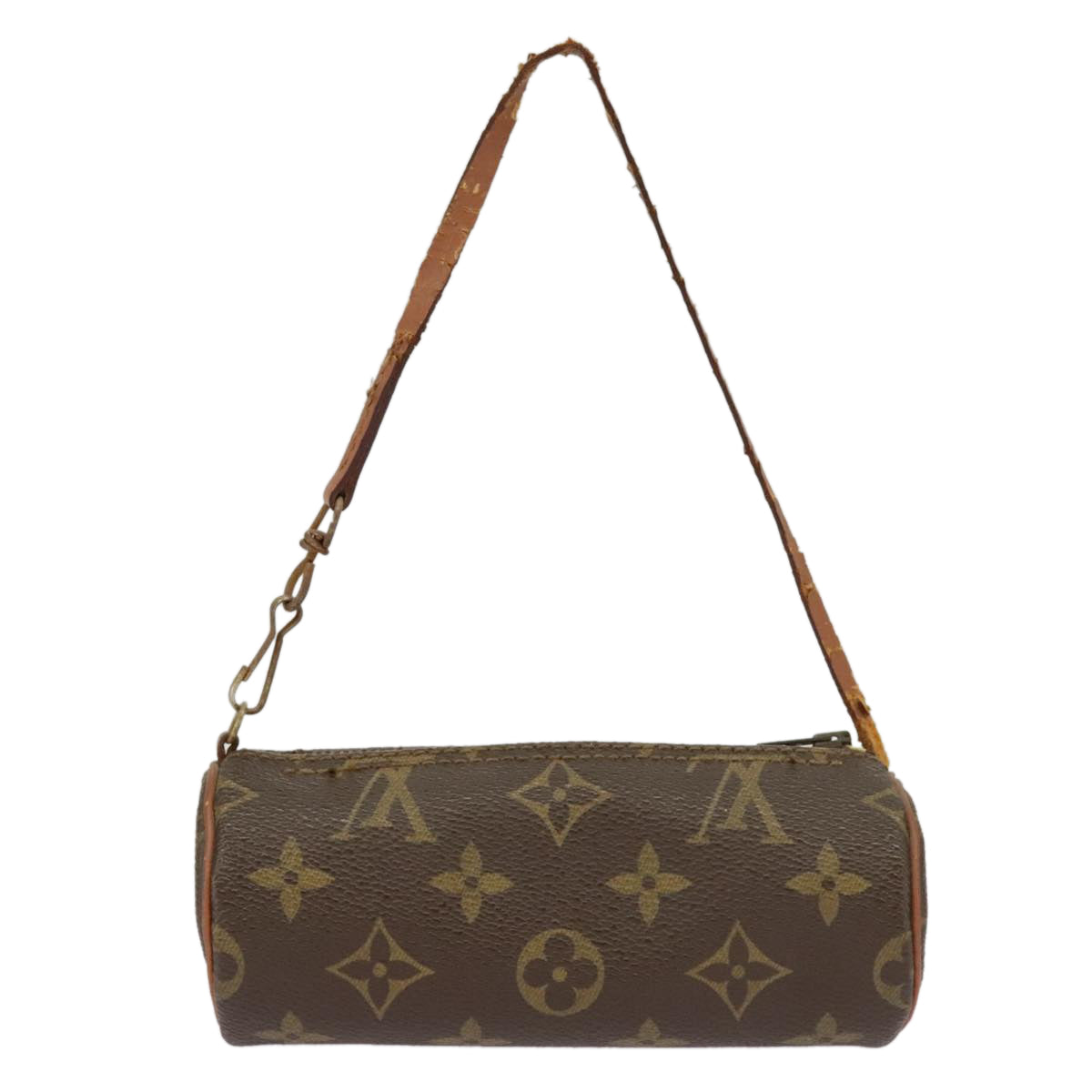 LOUIS VUITTON Monogram Papillon Pouch LV Auth 101228