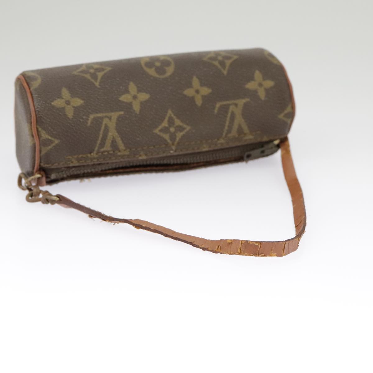 LOUIS VUITTON Monogram Papillon Pouch LV Auth 101228