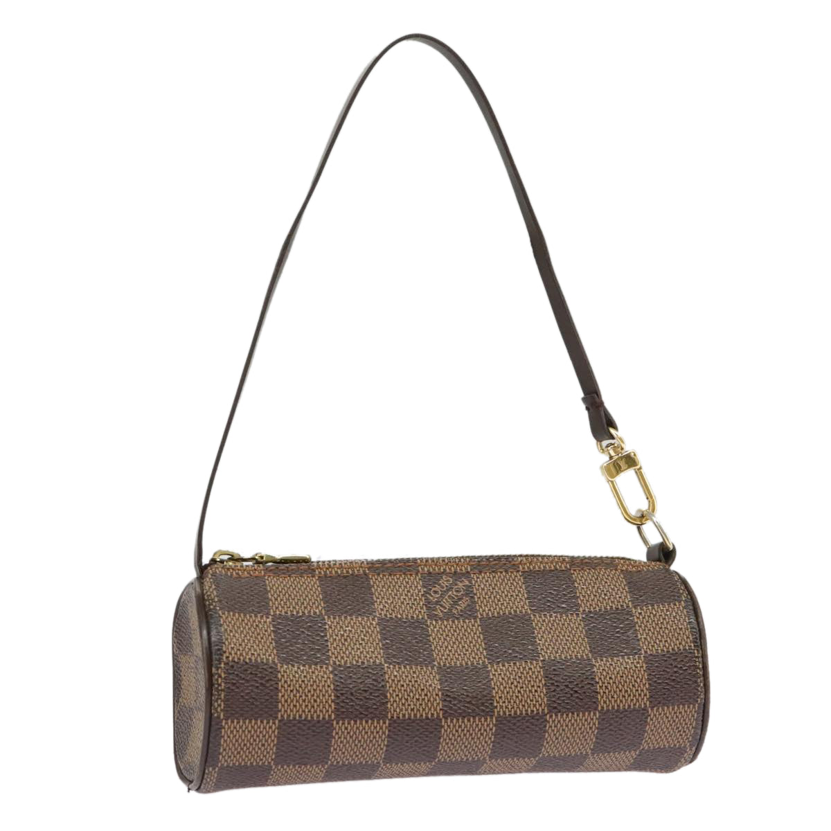 LOUIS VUITTON Damier Ebene Papillon Pouch LV Auth 101229