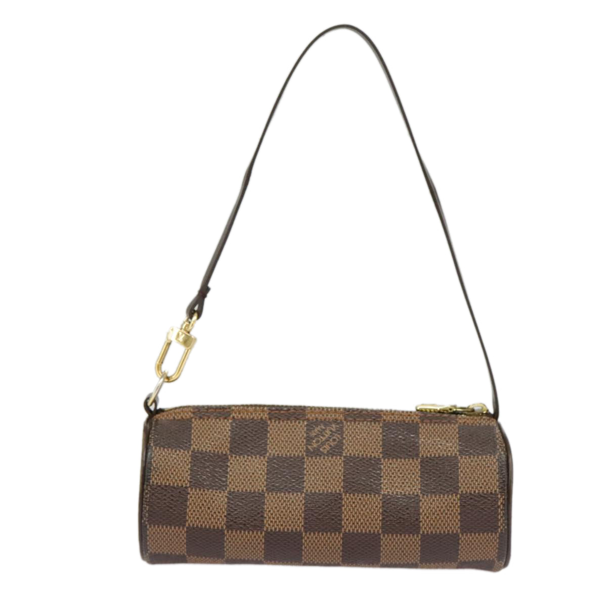 LOUIS VUITTON Damier Ebene Papillon Pouch LV Auth 101229