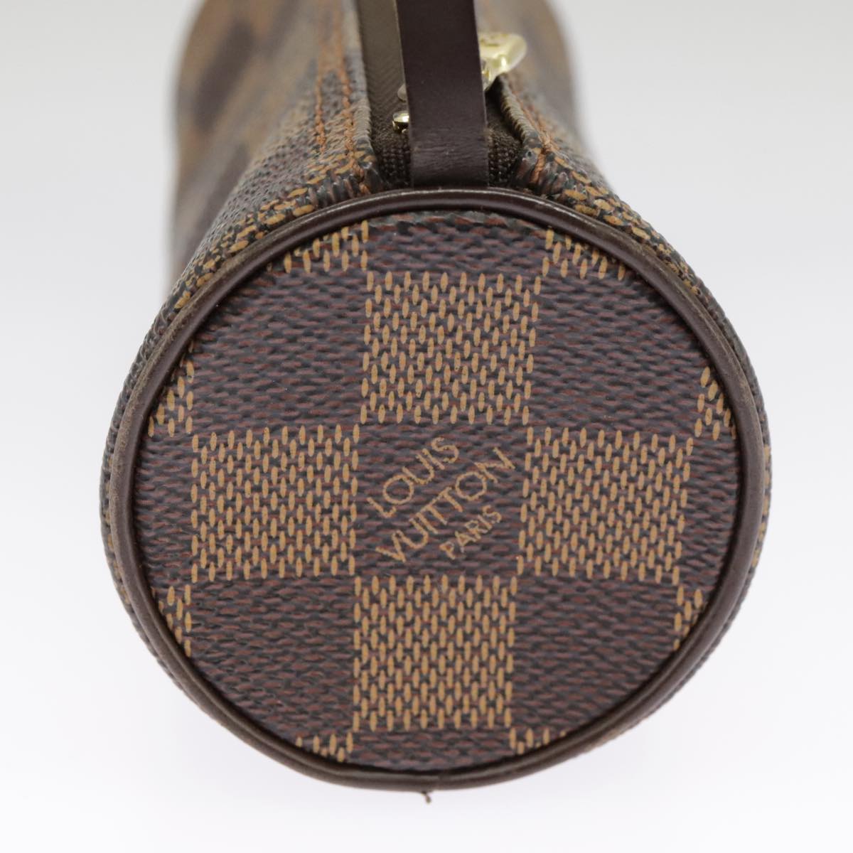 LOUIS VUITTON Damier Ebene Papillon Pouch LV Auth 101229